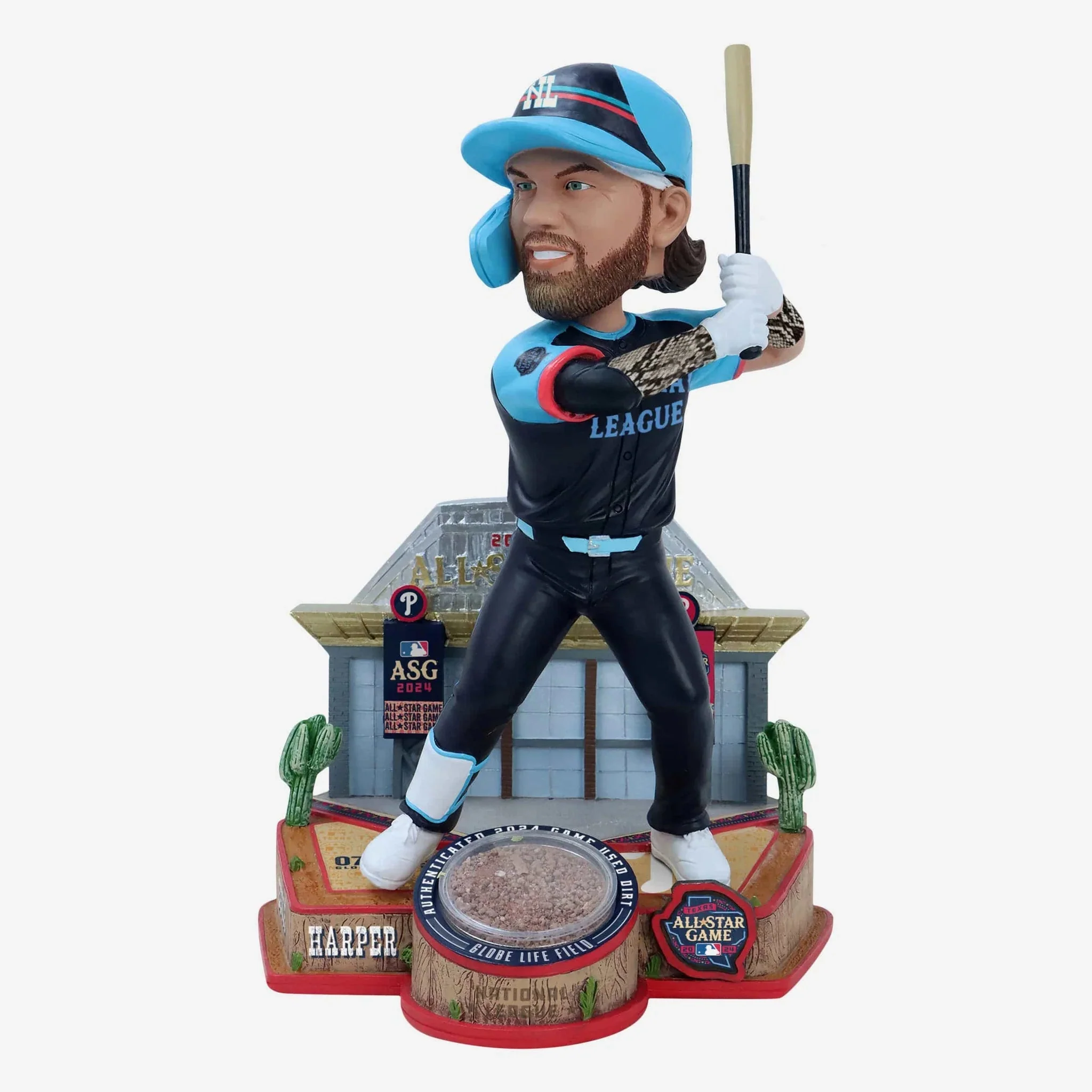 2024 MLB All-Star Game Event Authenticated Dirt Collection Bobbleheads - Image 4