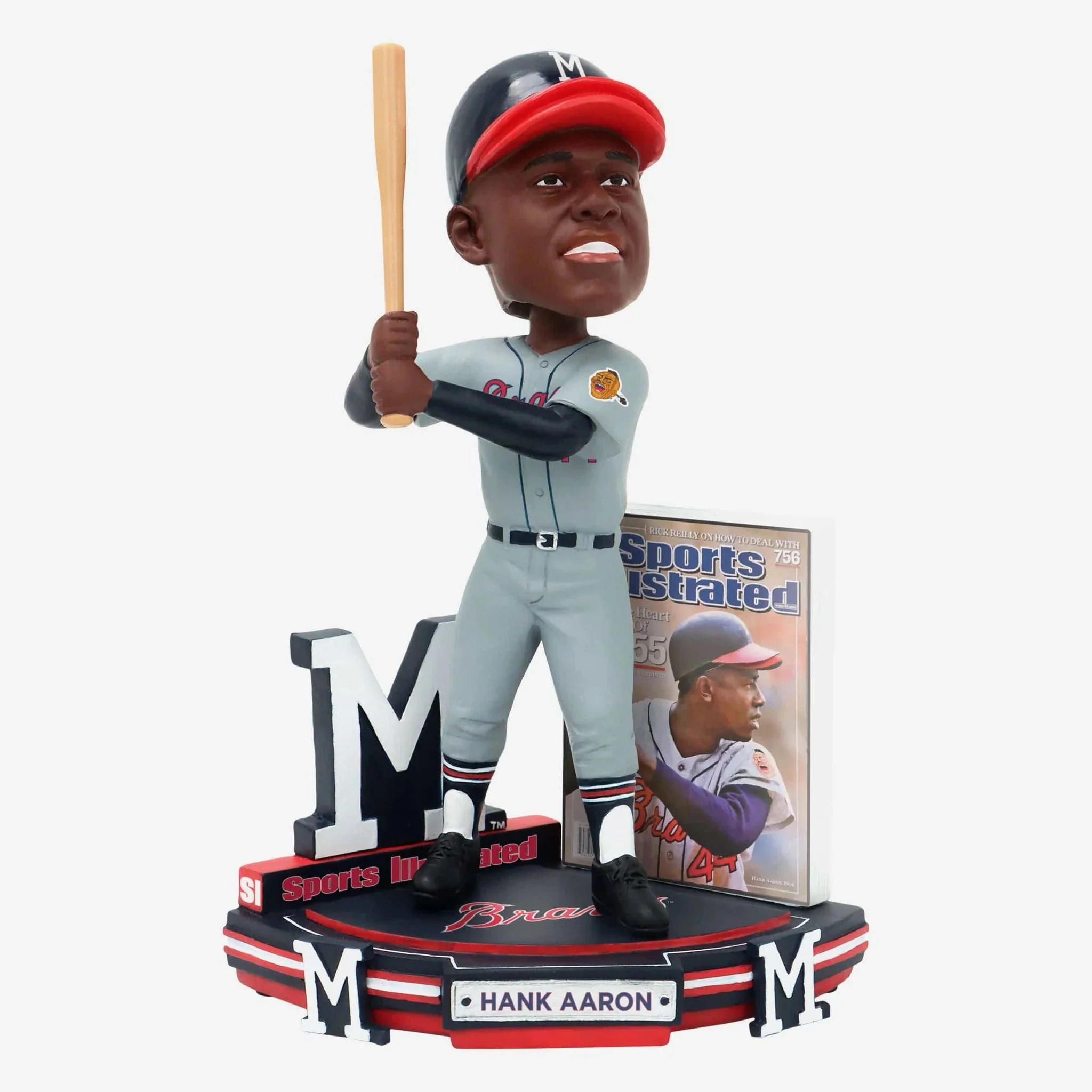 Hank Aaron Milwaukee Braves Sports Illustrated Cover MLB Bobblehead