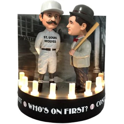 Abbott and Costello "Who's on First?" on Stage Light Up Talking Dual Bobblehead (Presale) - Image 2