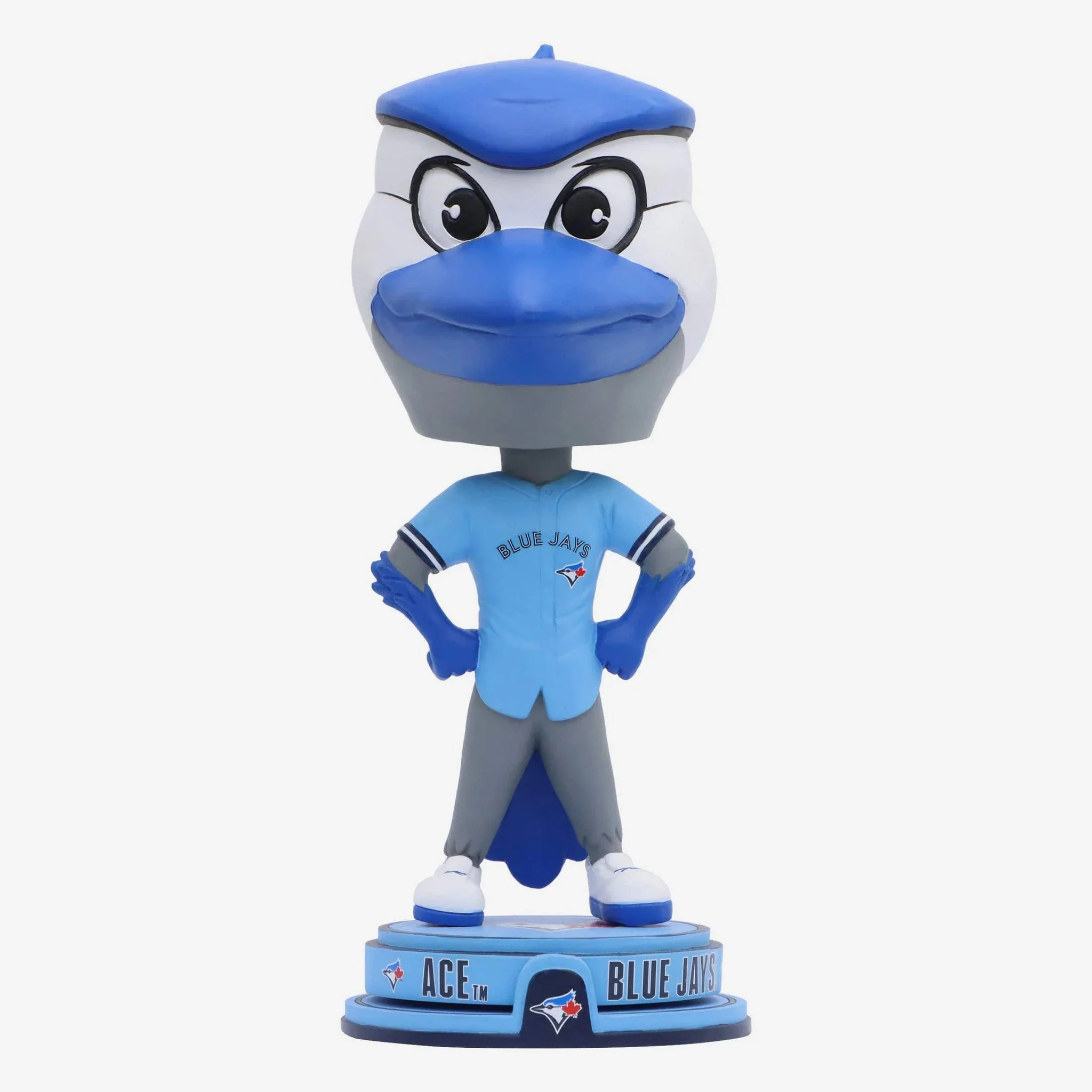 Ace Toronto Blue Jays Powder Blue Uniform Mascot Spinner Bighead MLB Bobblehead