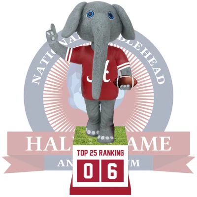 Big Al Alabama Crimson Tide Football Top 25 Ranking Tracker Bobblehead