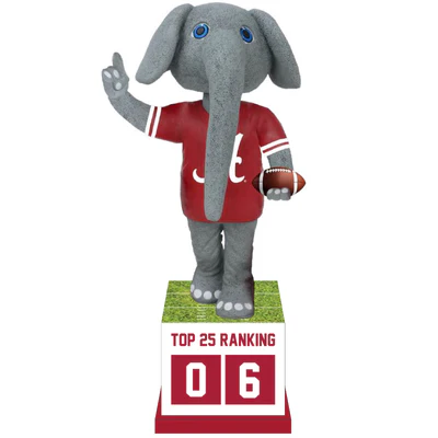 Big Al Alabama Crimson Tide Football Top 25 Ranking Tracker Bobblehead - Image 2