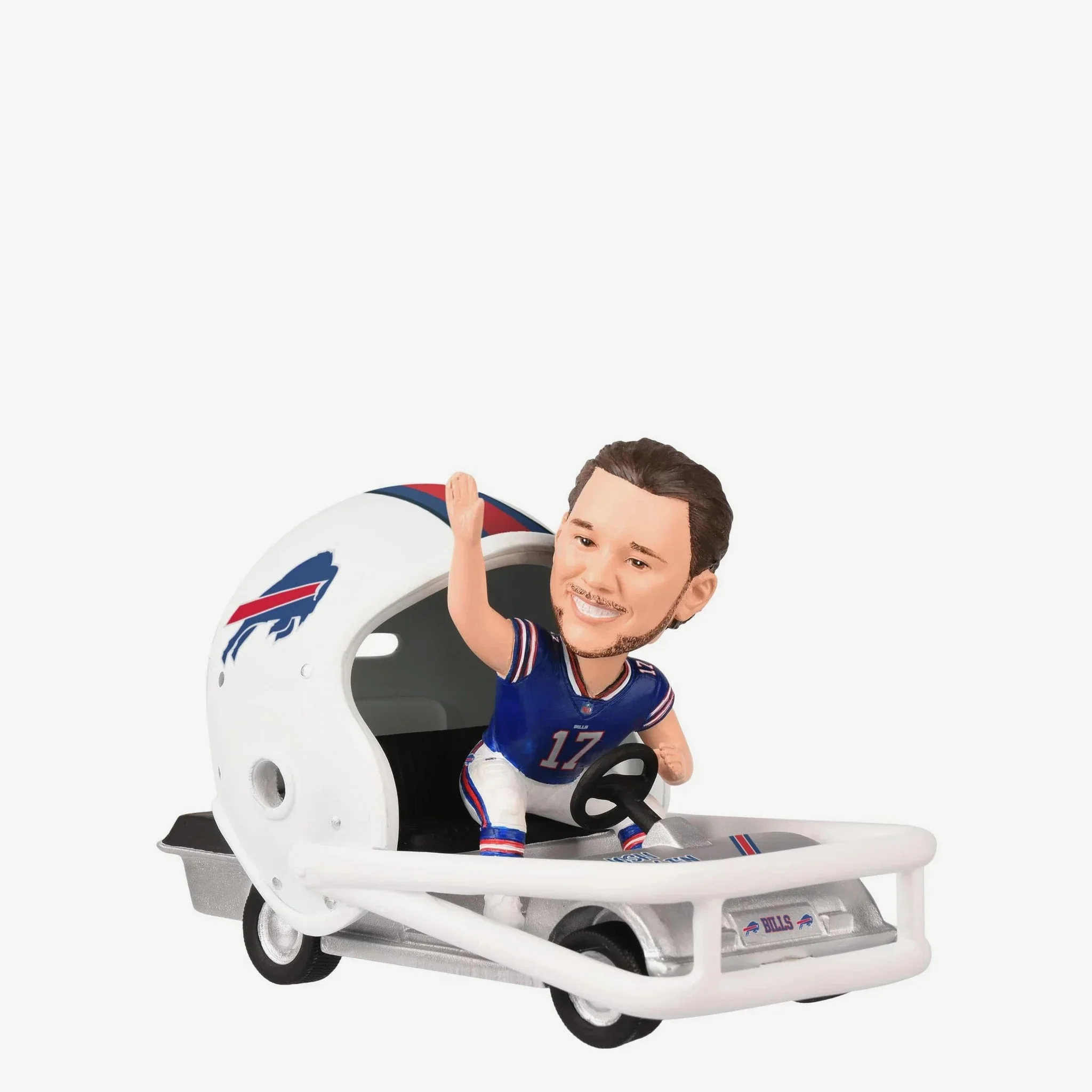 Josh Allen Buffalo Bills Helmet Cart NFL Football Bobblehead