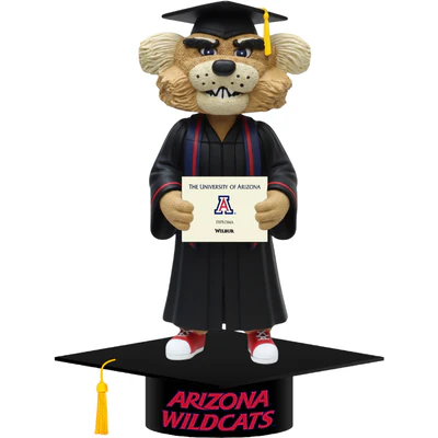Wilbur Wildcat Arizona Wildcats Mascot Graduation Bobblehead (Presale) - Image 2