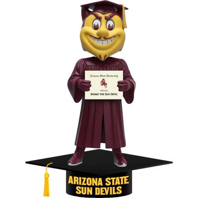 Sparky the Sun Devil Arizona State Sun Devils Mascot Graduation Bobblehead (Presale) - Image 2