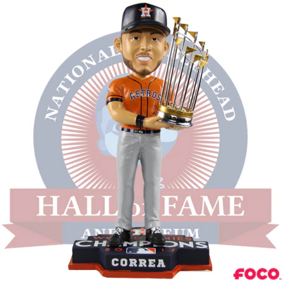 Houston Astros 2017 World Series Champions Orange Jersey Bobbleheads