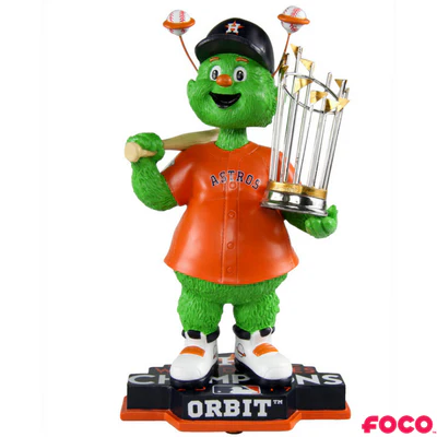 Houston Astros 2017 World Series Champions Orange Jersey Bobbleheads - Image 6