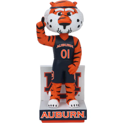 Aubie the Tiger Auburn Tigers Mascot Basketball Jersey Bobbleheads - Image 2
