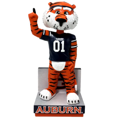 Aubie the Tiger Auburn Tigers Mascot Football Jersey Bobbleheads - Image 2