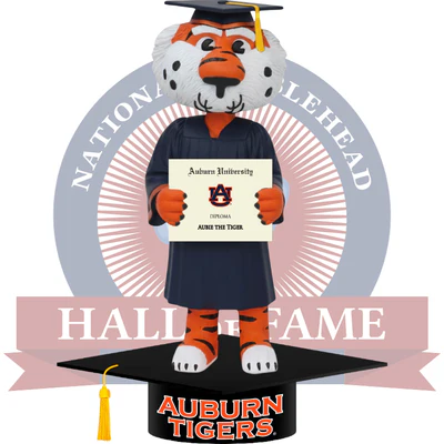 Aubie the Tiger Auburn Tigers Mascot Graduation Bobblehead (Presale)