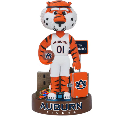 Auburn Tigers Aubie the Tiger Welcome to San Antonio Bobblehead - Image 2