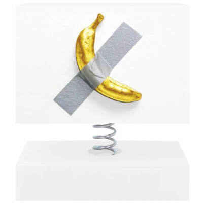Banana Duct-Taped to a Wall Bobble - Image 3