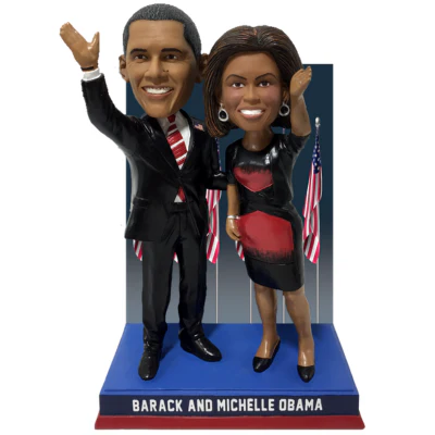 Barack and Michelle Obama Dual Election Night Bobblehead - Image 2