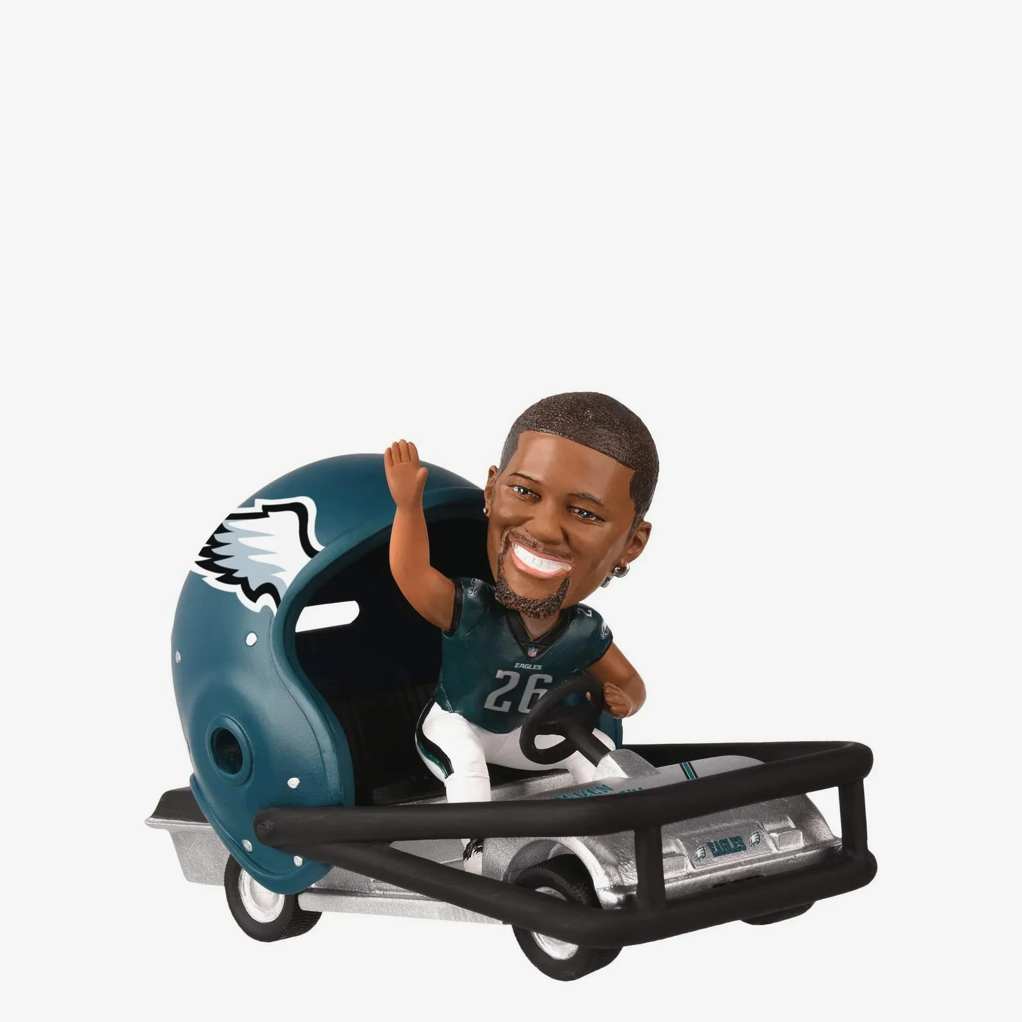 Saquon Barkley Philadelphia Eagles Helmet Cart NFL Football Bobblehead