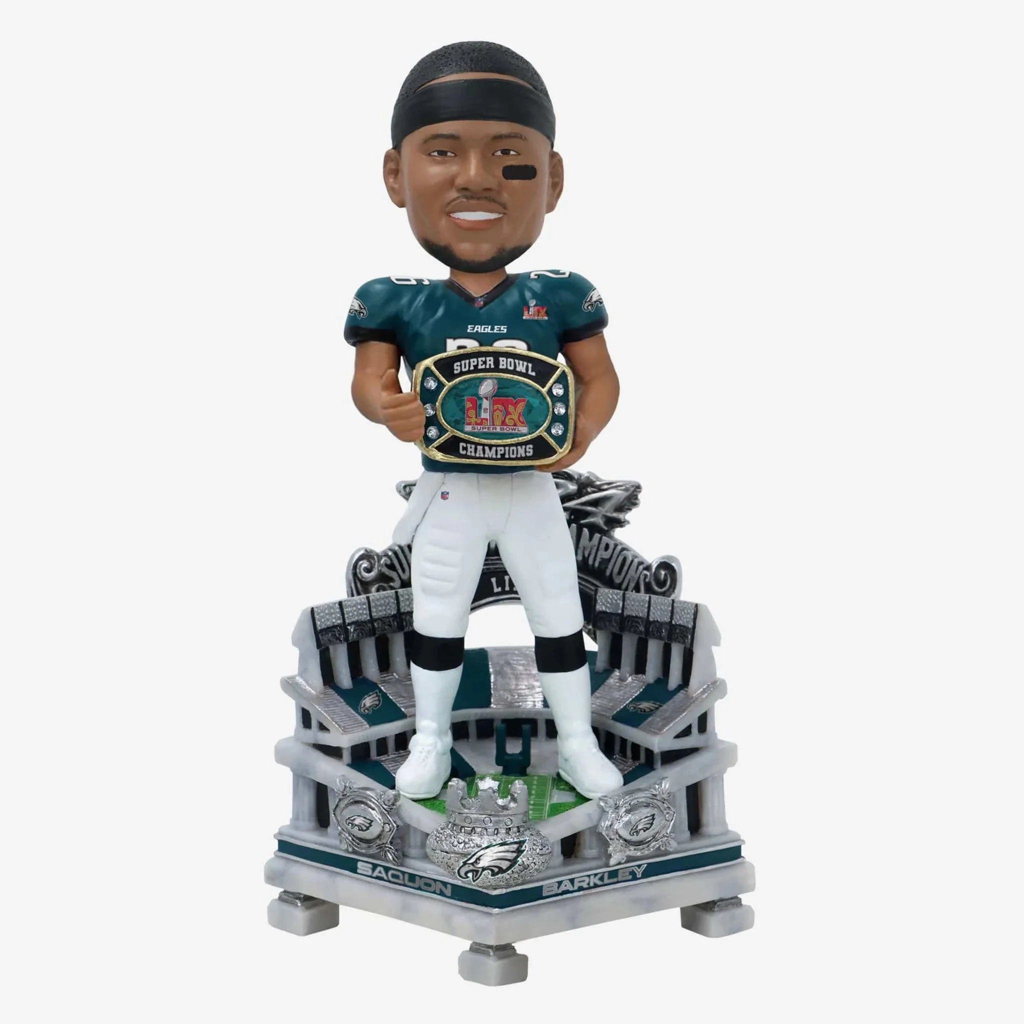 Saquon Barkley Philadelphia Eagles Super Bowl LIX Champions 3 Foot 3 Foot NFL Bobblehead