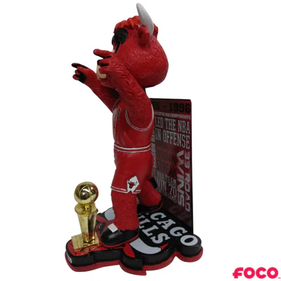 Chicago Bulls Benny the Bull Greatest Season Bobblehead - Image 2