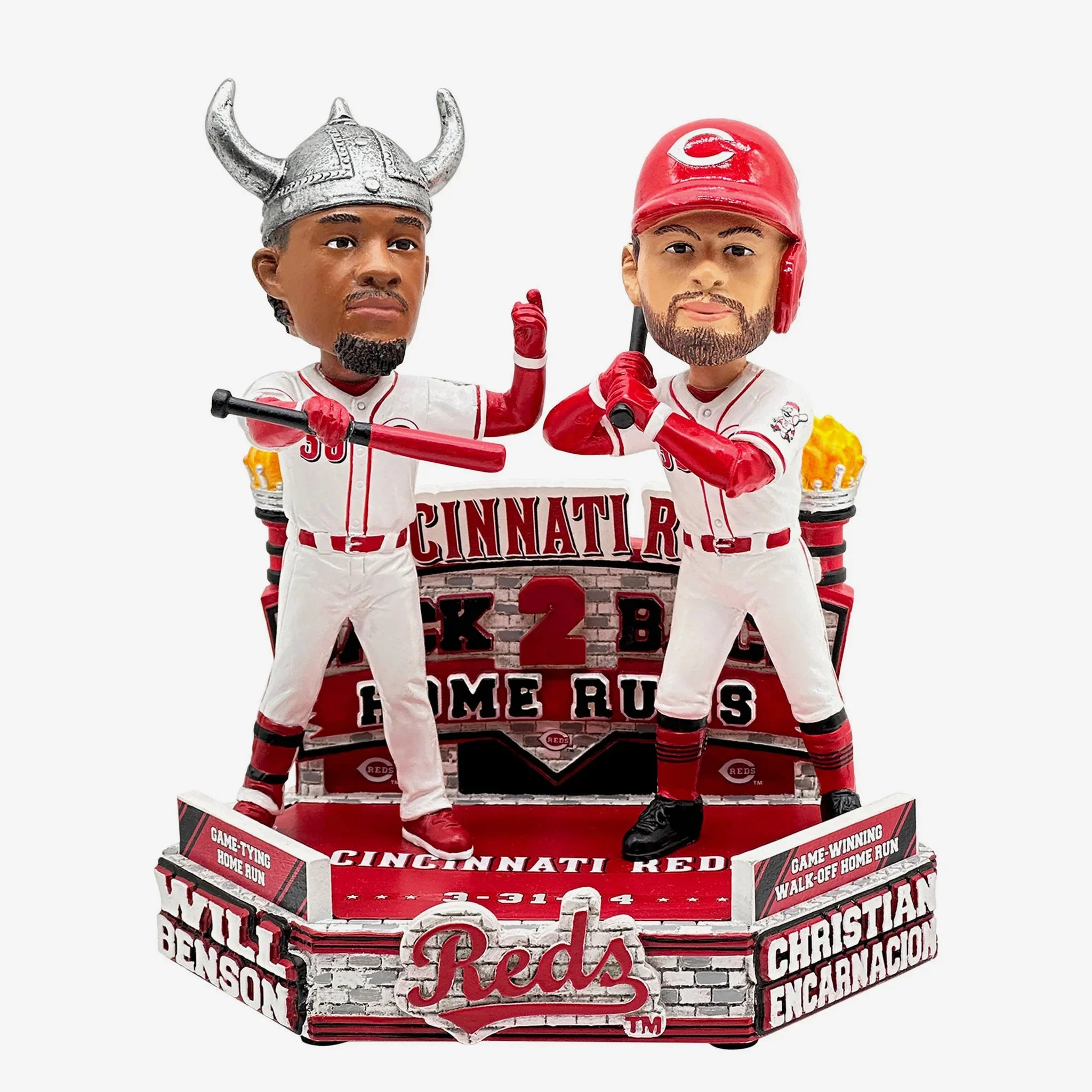 Will Benson Christian Encarnacion-Strand Cincinnati Reds HR Walk-Off Bobblehead
