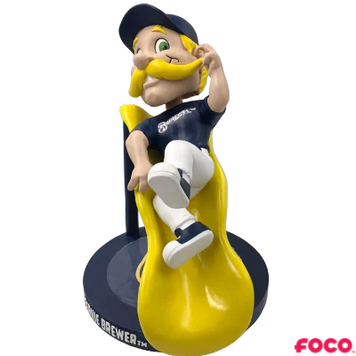 Bernie Brewer Milwaukee Brewers Mascot Slide Bobblehead - Image 2
