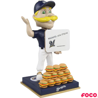 Bernie Brewer Milwaukee Brewers Mascot Win Streak Bobblehead - Image 2