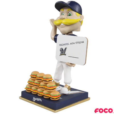 Bernie Brewer Milwaukee Brewers Mascot Win Streak Bobblehead - Image 3