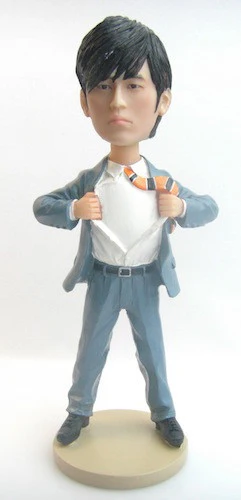 Custom Super Company Logo Man Bobblehead #2