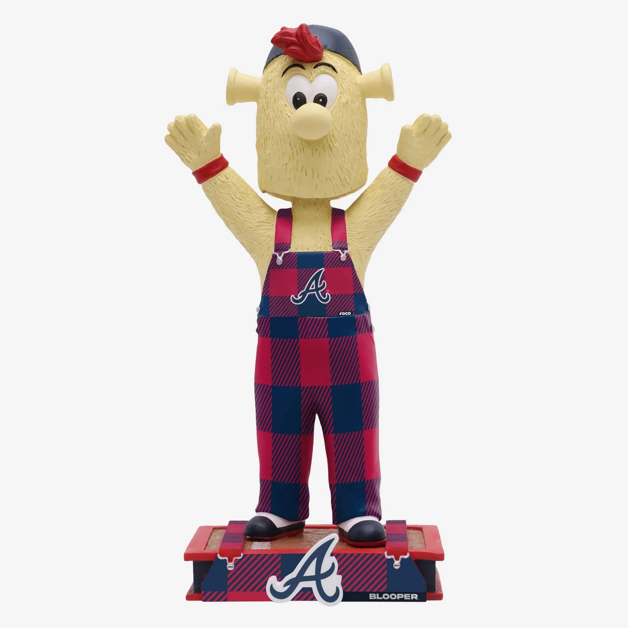 Blooper Atlanta Braves Bib Overalls MLB Baseball Bobblehead