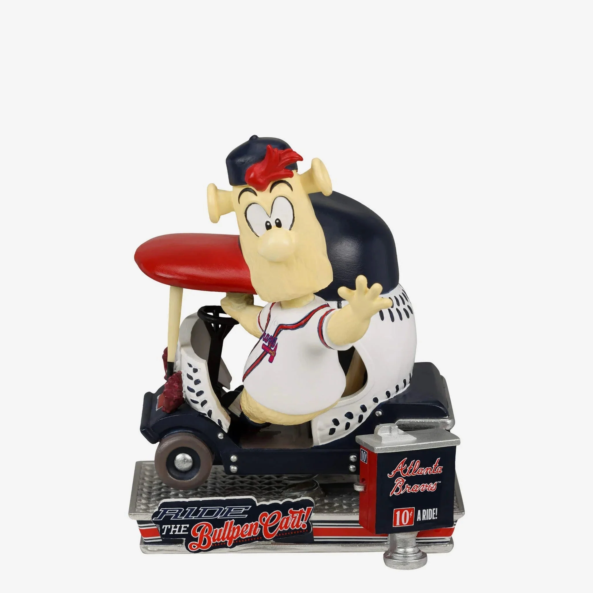 Blooper Atlanta Braves Bullpen Cart MLB Bobblehead