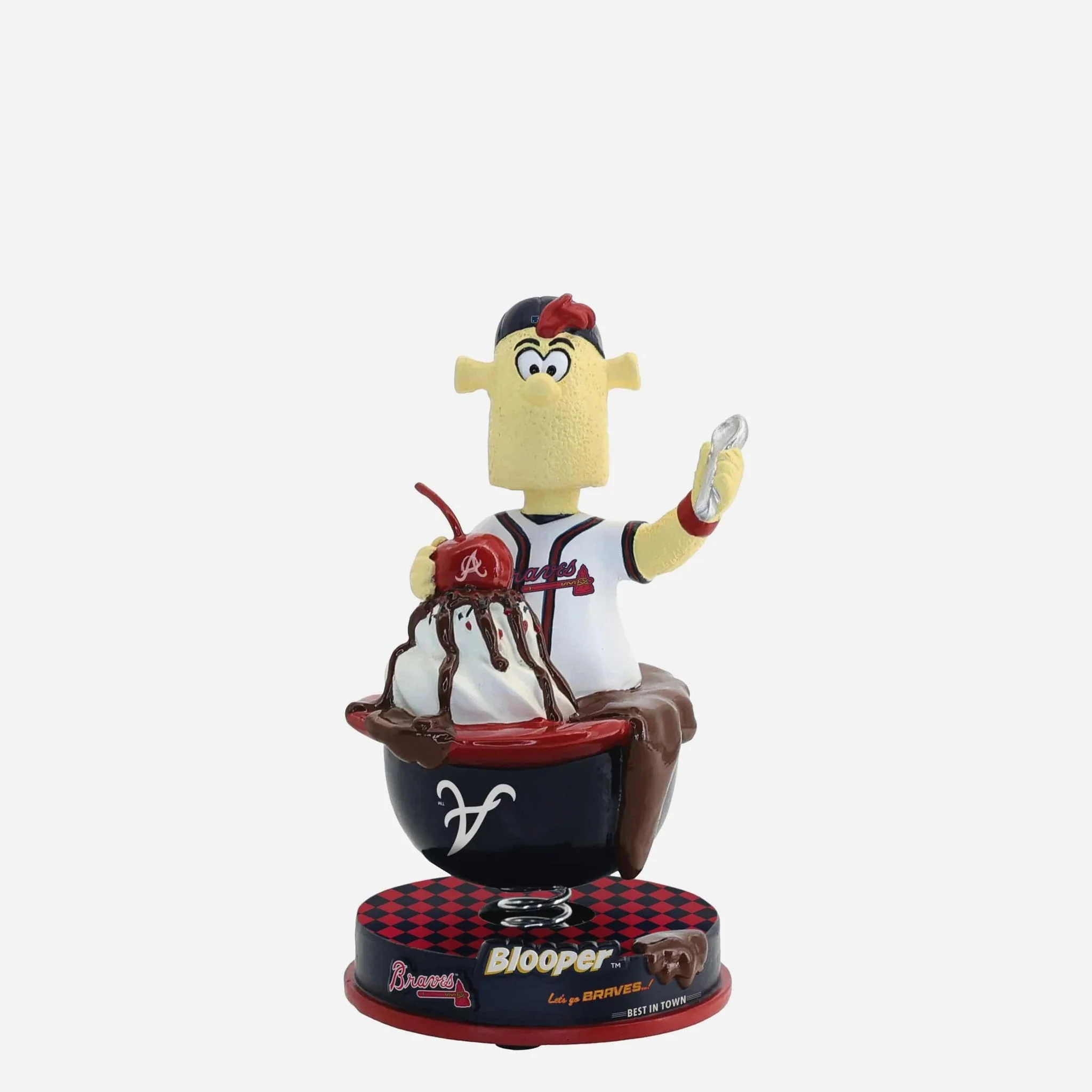 Blooper Atlanta Braves Ice Cream Helmet MLB Bobblehead