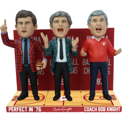 Bob Knight Indiana Hoosiers Championship Bobbleheads - Image 5