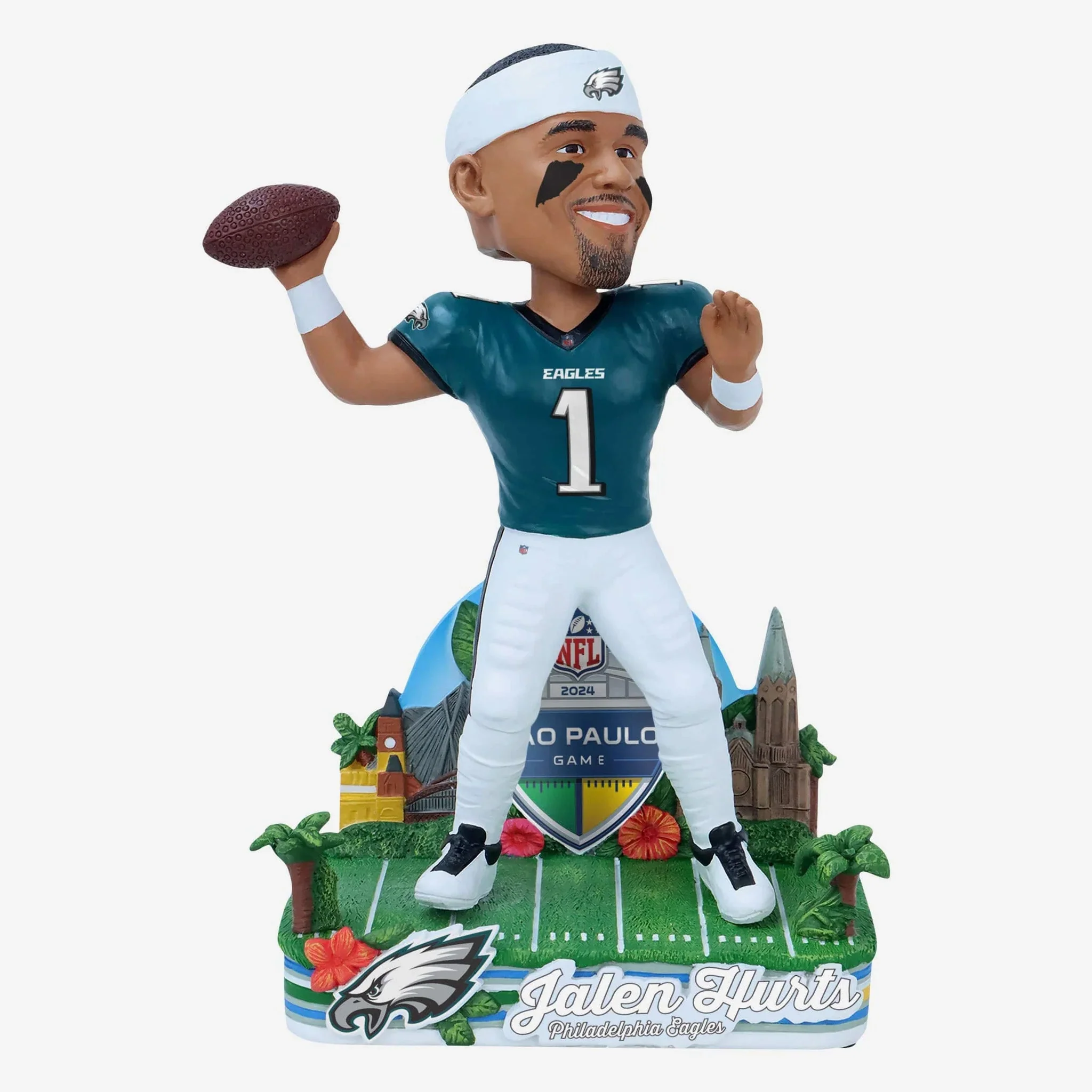 2024 NFL Corinthians Arena Sao Paulo Brazil Opening Game Bobbleheads