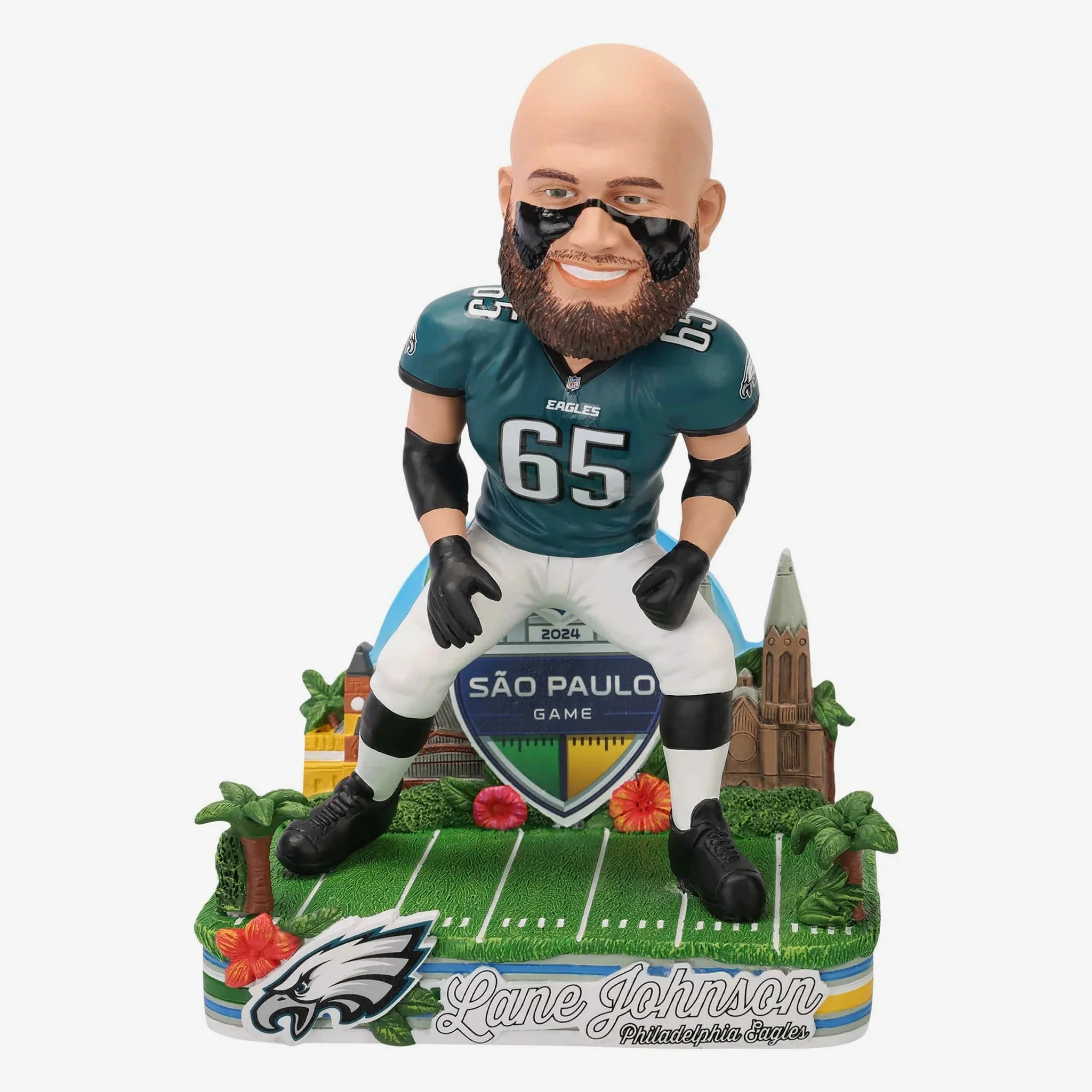 2024 NFL Corinthians Arena Sao Paulo Brazil Opening Game Bobbleheads - Image 3