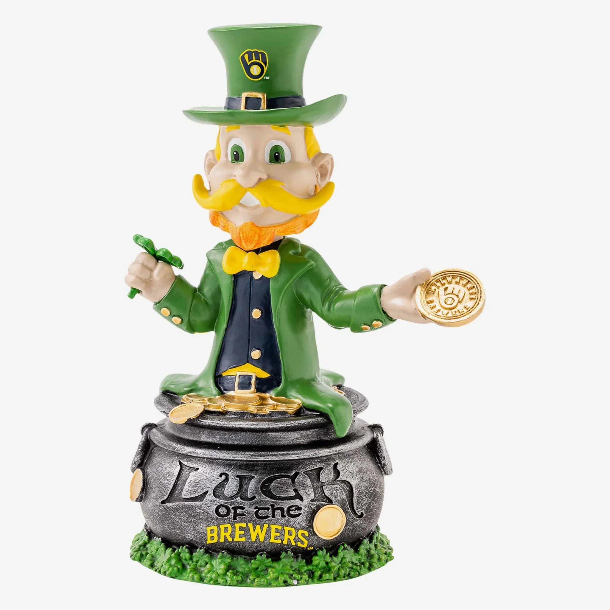 Bernie Brewer Milwaukee Brewers 2023 Saint Patrick's Day MLB Bobblehead