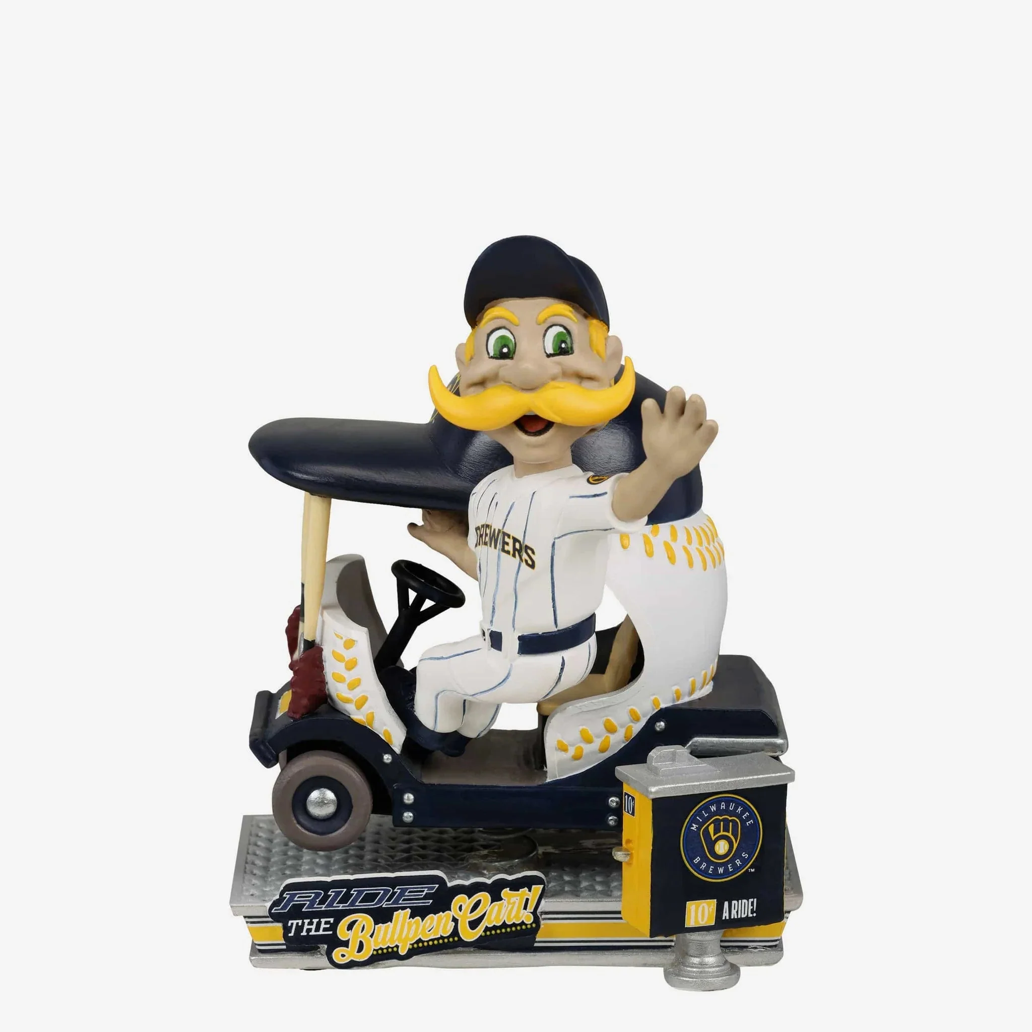 Bernie Brewer Milwaukee Brewers Bullpen Cart MLB Bobblehead