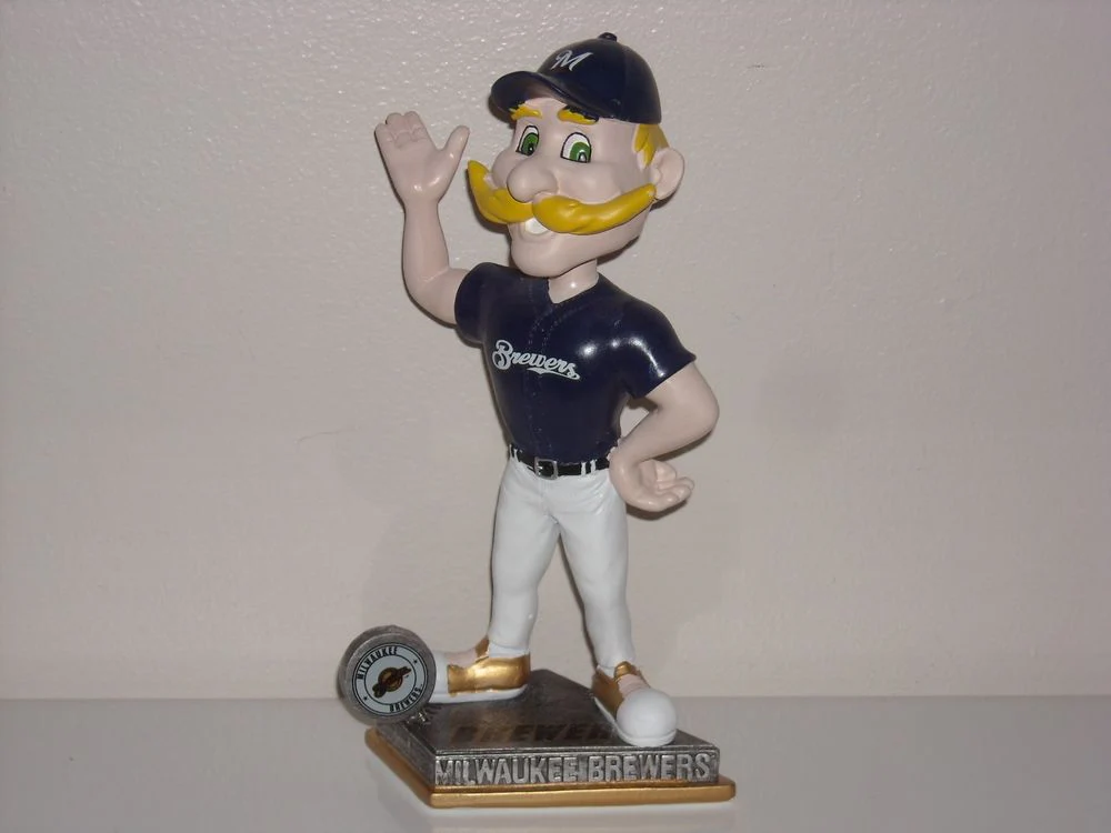 Bernie Brewer Milwaukee Brewers Springy Logo MLB Bobblehead