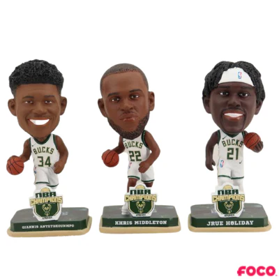 Milwaukee Bucks 2021 NBA Champions Bobbleheads - Image 11