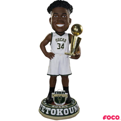 Milwaukee Bucks 2021 NBA Champions Bobbleheads - Image 17