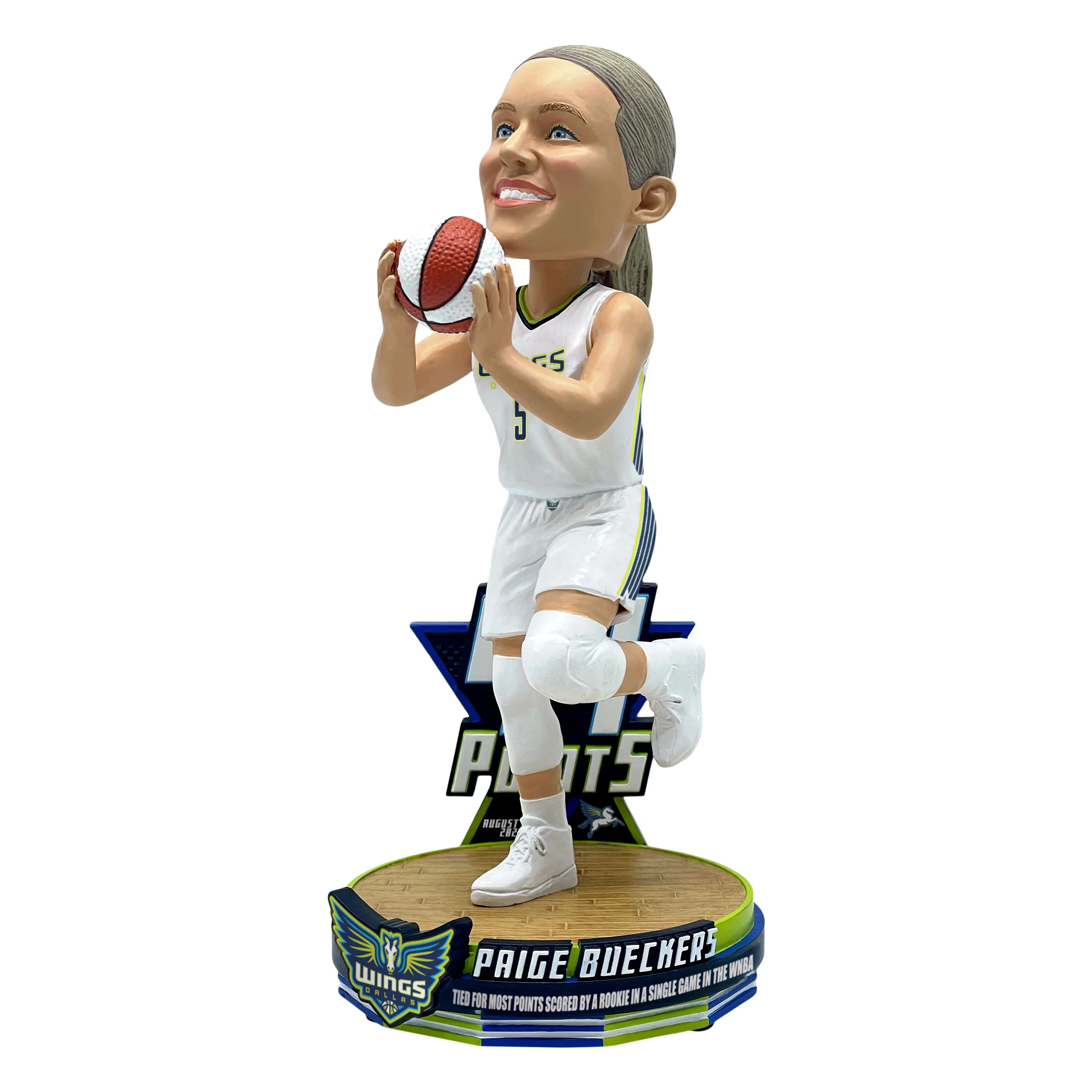 Paige Bueckers Dallas Wings 44 Point Single Season Game Record WNBA Bobblehead