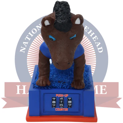 Buster Bronco Boise State Broncos Mascot Push-Up Counter Bobblehead