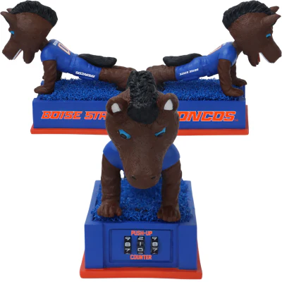 Buster Bronco Boise State Broncos Mascot Push-Up Counter Bobblehead - Image 2