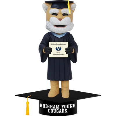 Cosmo the Cougar BYU Cougars Mascot Graduation Bobblehead (Presale) - Image 2