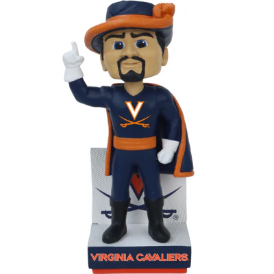 Cavman Virginia Cavaliers Mascot Bobblehead - Image 2