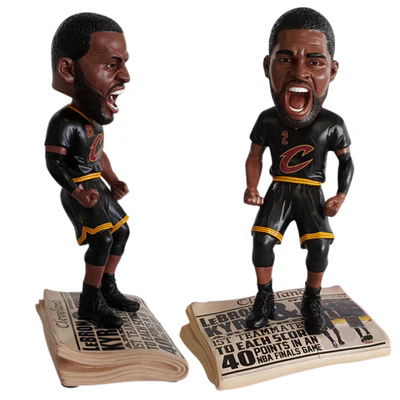 Cleveland Cavaliers 2016 NBA Champions Newspaper Bobbleheads - Image 4