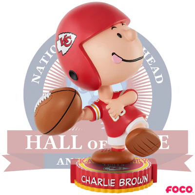 Charlie Brown Peanuts Bighead NFL Bobbleheads