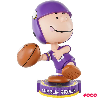 Charlie Brown Peanuts Bighead NFL Bobbleheads - Image 22