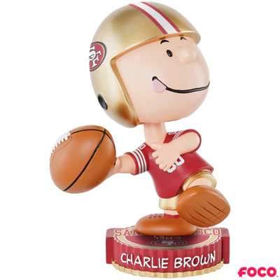 Charlie Brown Peanuts Bighead NFL Bobbleheads - Image 29