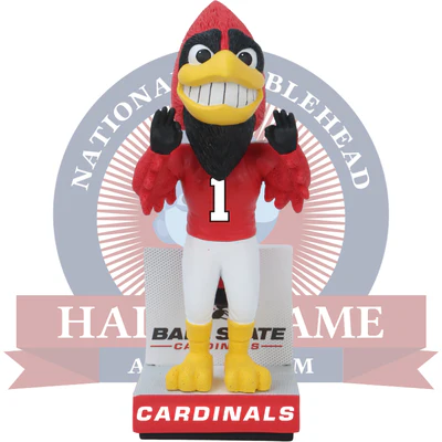 Charlie Cardinal Ball State Cardinals Mascot Bobblehead