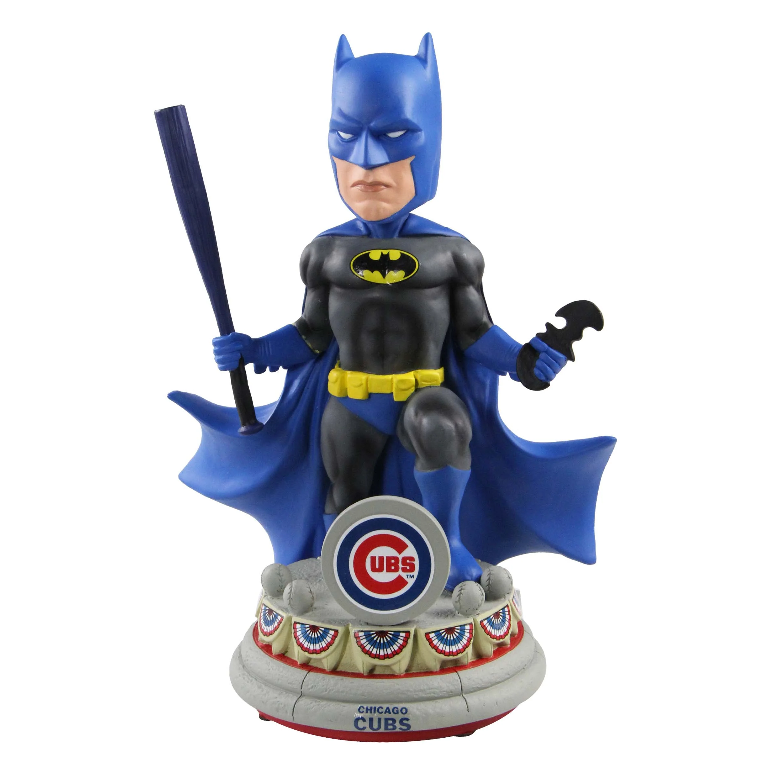 Batman Chicago Cubs Batman DC x MLB Special Edition MLB Bobblehead