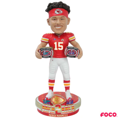 Kansas City Chiefs Super Bowl LVIII 58 Champions Bobbleheads - Image 11