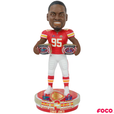 Kansas City Chiefs Super Bowl LVIII 58 Champions Bobbleheads - Image 2