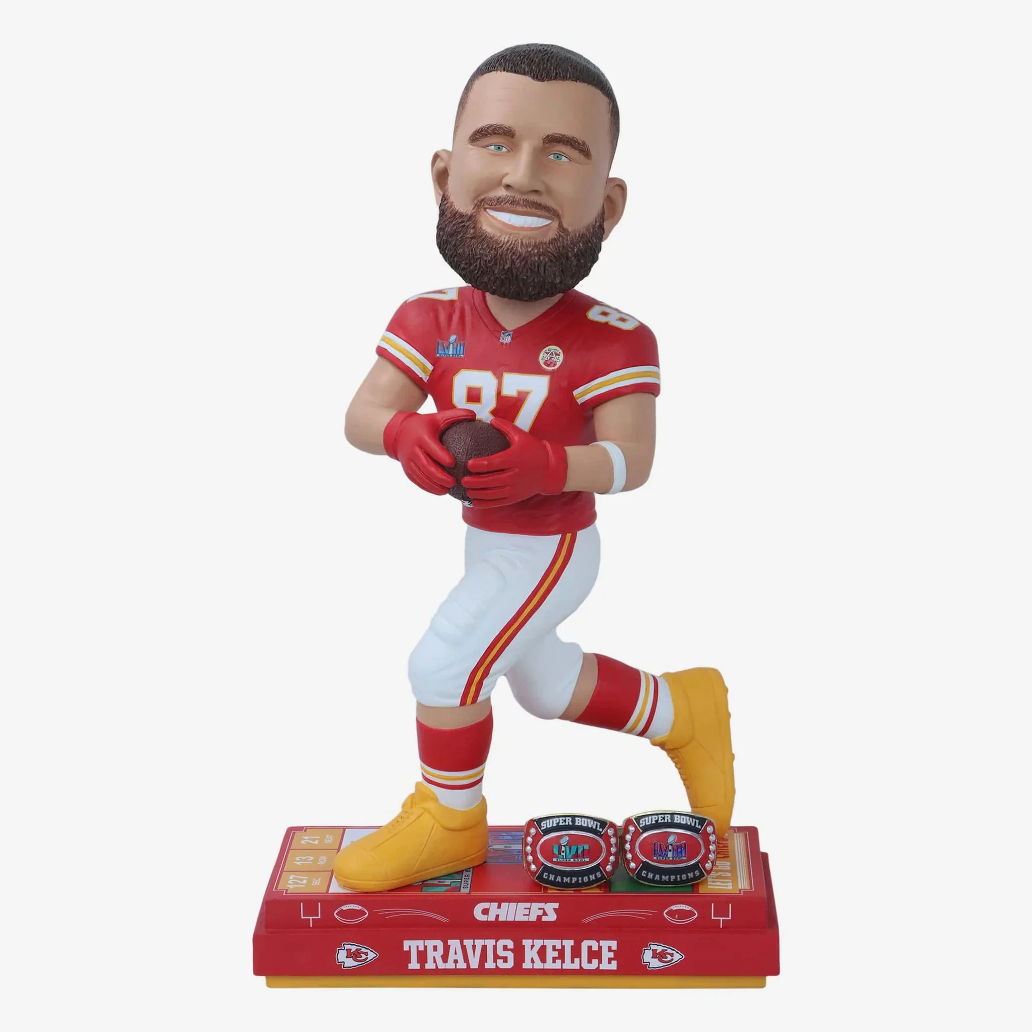 Kansas City Chiefs Super Bowl LVIII 58 Champions Bobbleheads - Image 24